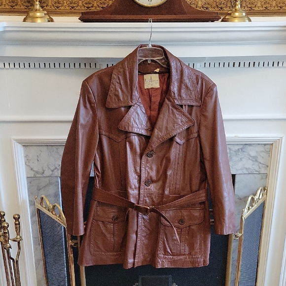 60's Wilsons Leather Coat - Picture 1 of 14